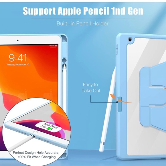 Rotating Case for iPad 9th/8th/7th Generation Case iPad 10.2 inch - Picture 5 of 6